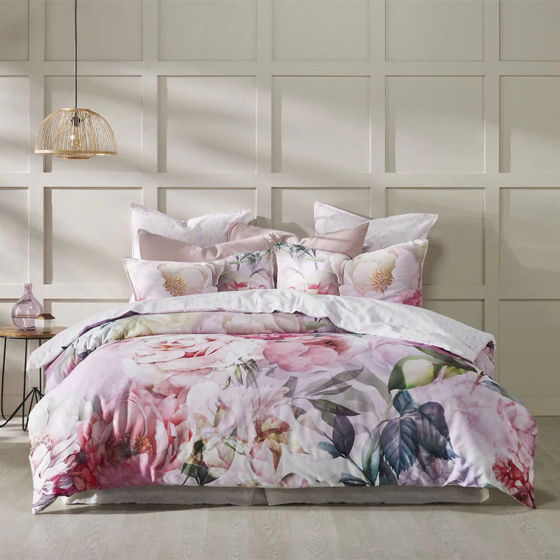 Logan and Mason Summer Daze Pink Quilt Cover Set