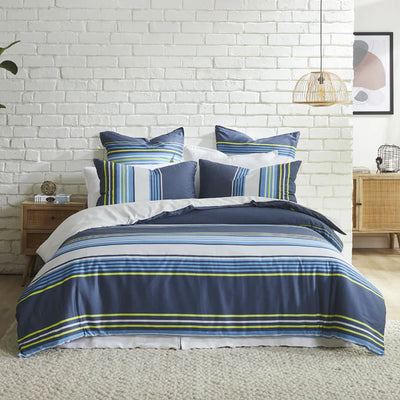 Logan and Mason Zayn Blue Quilt Cover Set