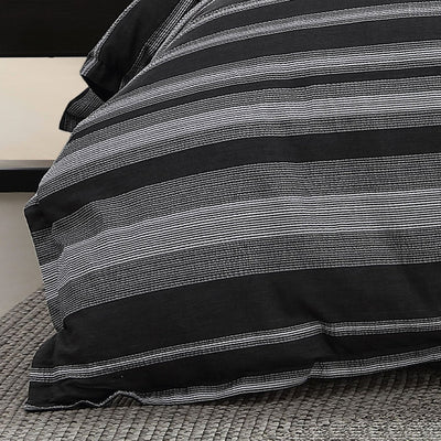 Logan and Mason Platinum Hunter Quilt Cover Set Charcoal