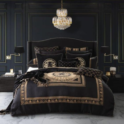 Davinci Massimo Quilt Cover Set Black