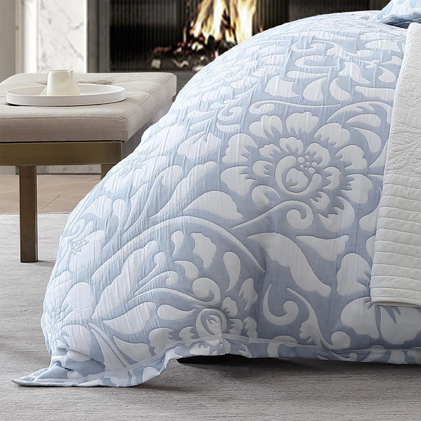 Private Collection Eleanor Quilt Cover Set Sky