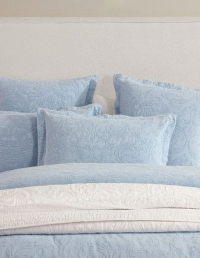 Private Collection Marbella Quilt Cover Set Blue