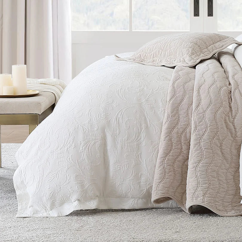 Private Collection Marbella Quilt Cover Set Ivory