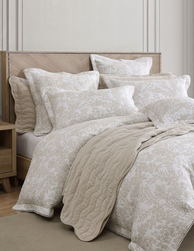 Private Collection Quinn Quilt Cover Set Stone