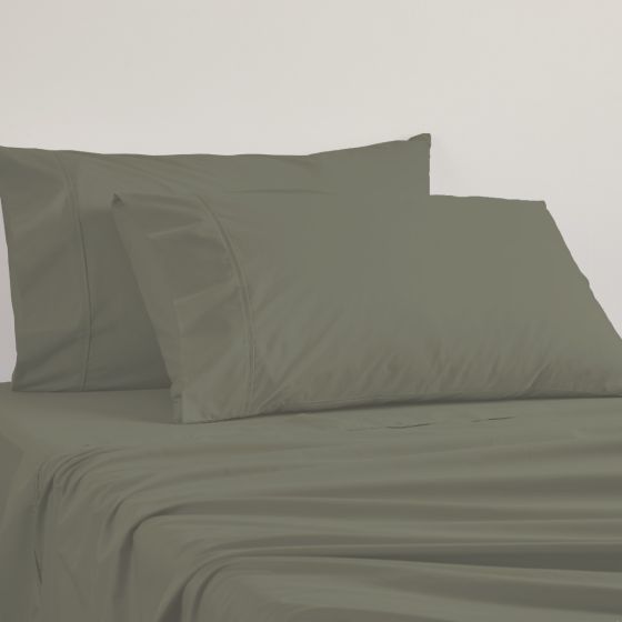 Logan and Mason Platinum 400TC Egyptian Cotton Sateen Sheet Set Moss