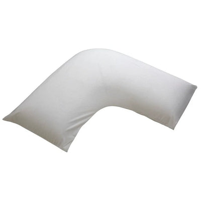 Logan and Mason Bamboo Pillow Protector White V Shape