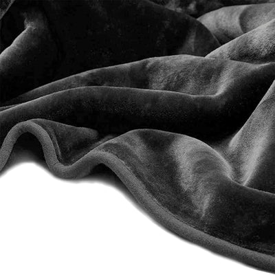 Mink Blanket Acrylic Queen/King Charcoal
