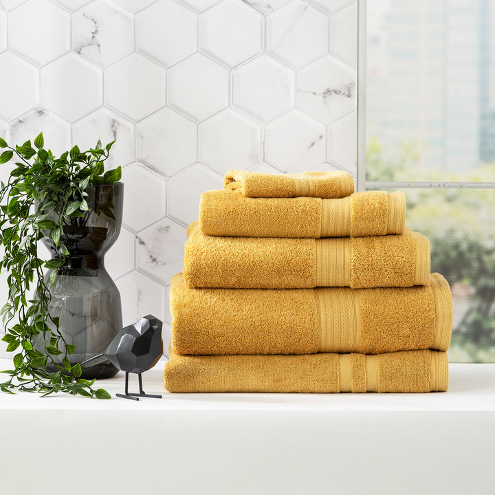 Mustard colour towels sale