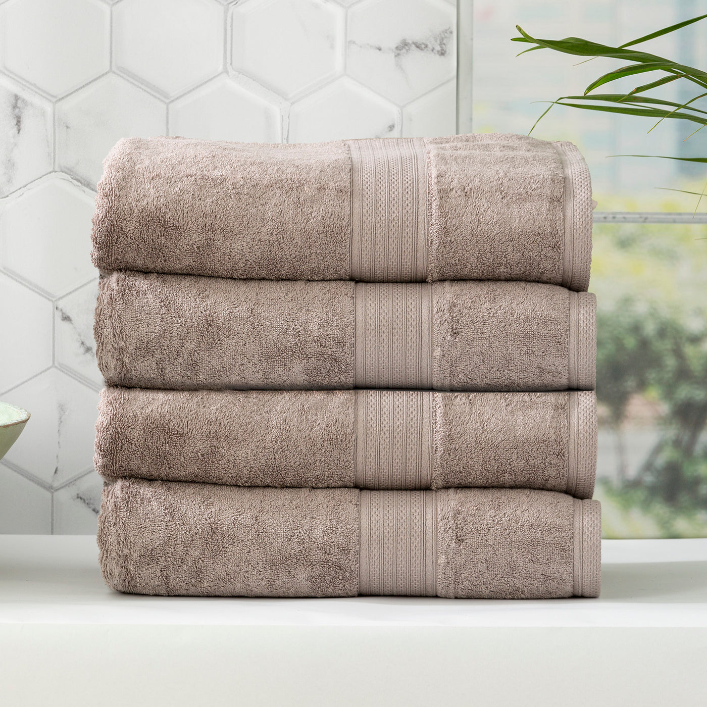 Stella Bamboo Towels Set Pewter
