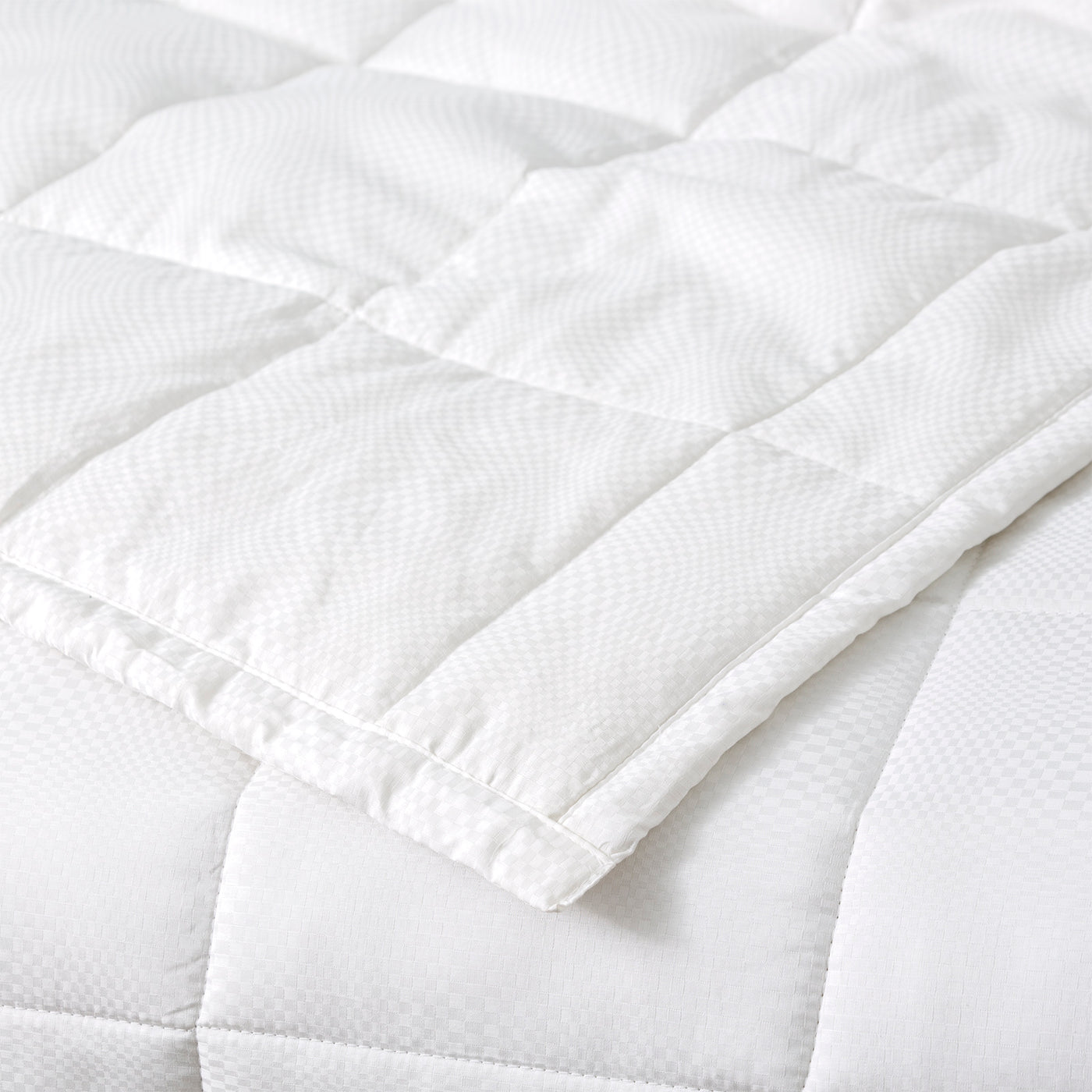 Checks Comforter sets Cotton Jacquard White