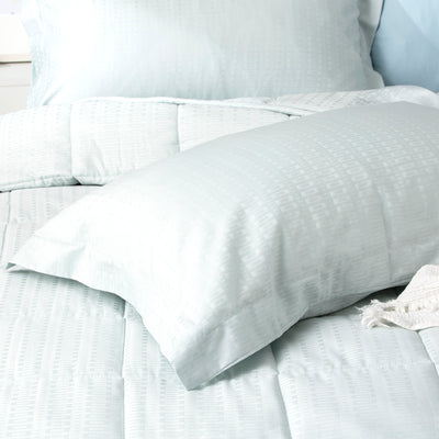 Binary Comforter sets Cotton Jacquard Sage