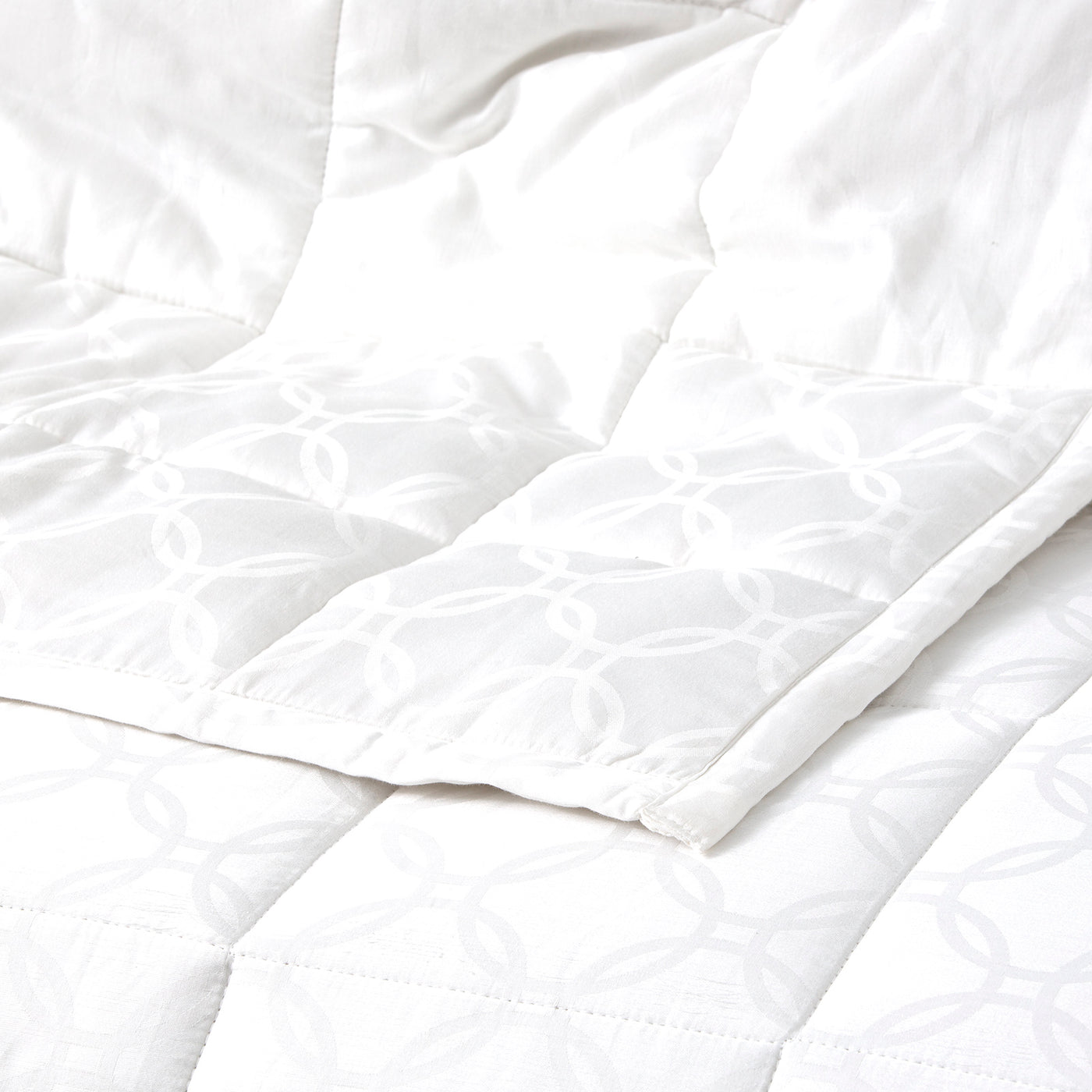 Josephine Comforter sets Cotton Jacquard White