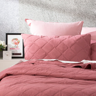 Attwood Quilted Coverlet Rose