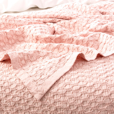 Waffle Blanket Lexico Rose