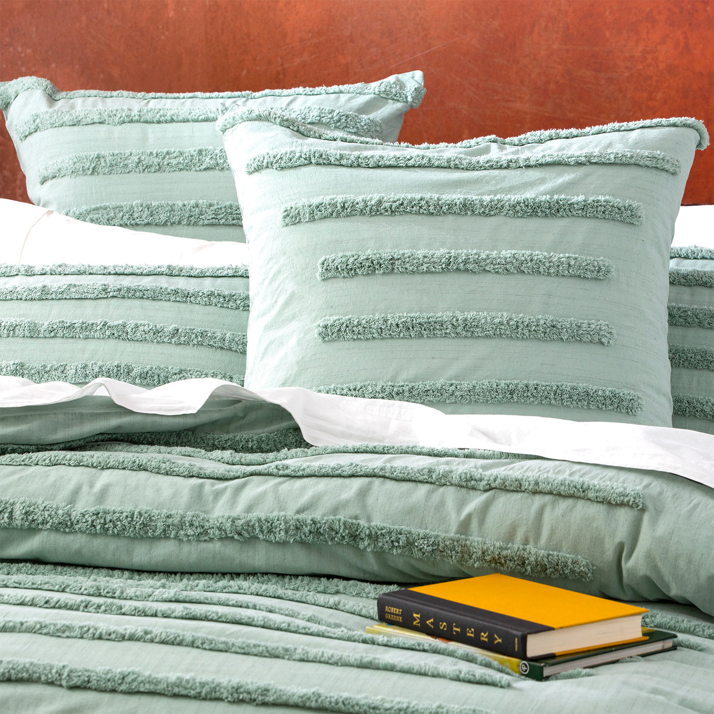 Classic Tufted Quilt Cover Set Sage
