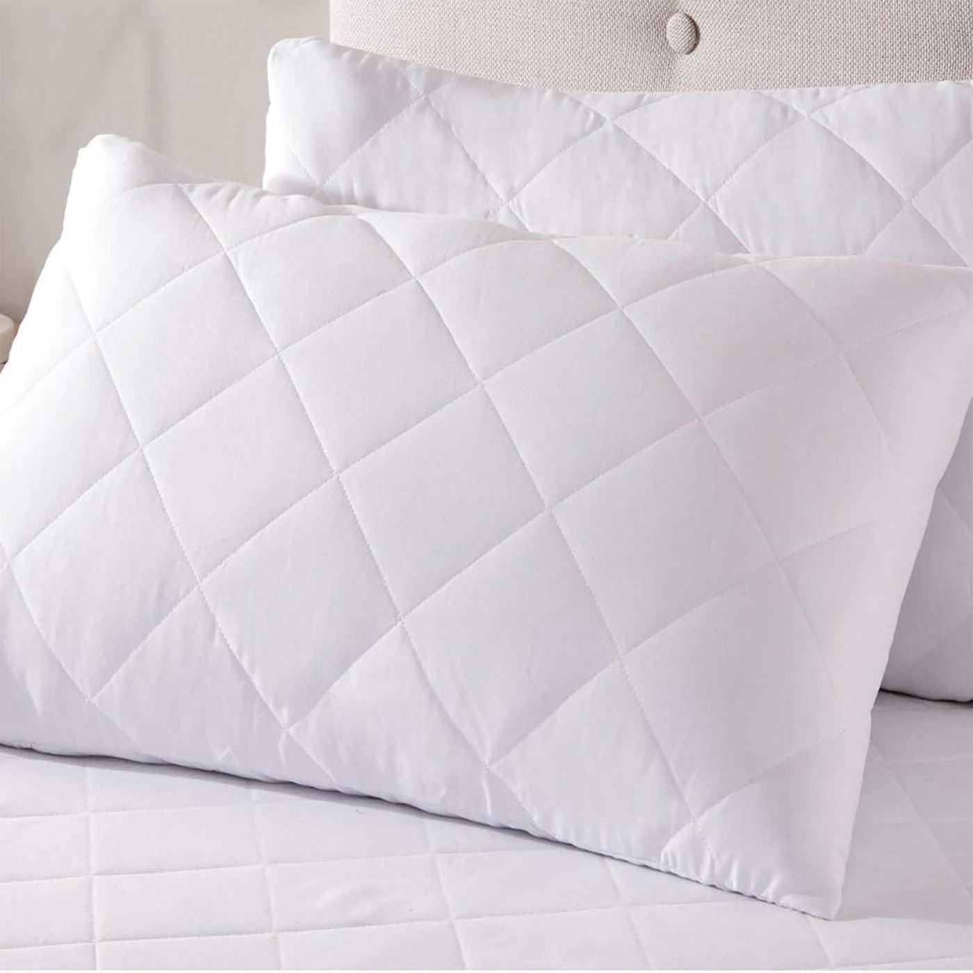 Pillow Protectors Cotton Twin pack