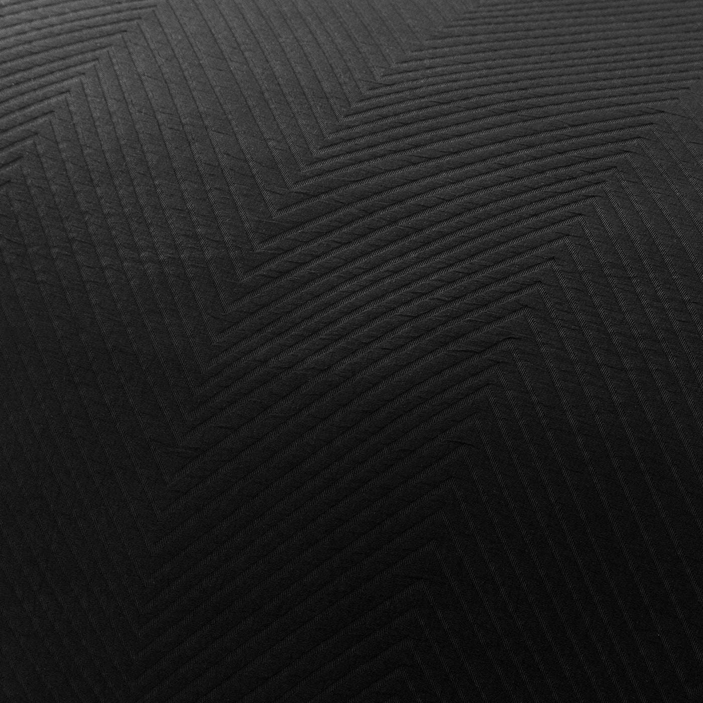 Chevron Jacquard Quilt cover set Black