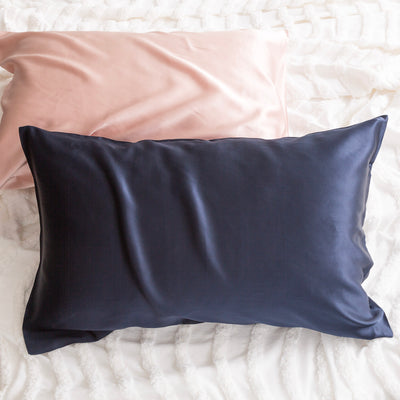 Silk Pillowcase Navy