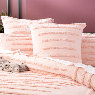 Classic Tufted Quilt Cover Set Blush